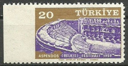 Turkey; 1959 Aspendos Festival ERROR "Imperf. Edge" - Ongebruikt