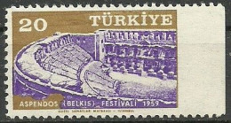 Turkey; 1959 Aspendos Festival ERROR "Imperf. Edge" - Nuevos