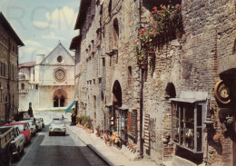 CARTOLINA  C14 ASSISI,PERUGIA,UMBRIA-BASILICA DI S.FRANCESCO-MEMORIA,CULTURA,RELIGIONE,BELLA ITALIA,VIAGGIATA 1970 - Perugia
