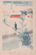 Buon Anno Natale BAMBINO Vintage Cartolina CPSMPF #PKG516.A - Nieuwjaar