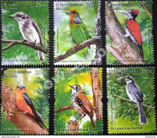 Sri Lanka - 2021 - Endemic Birds  - 6 Miniature Sheet And 1 Complete Set Of Stamps - MNH. ( CP-255) ( OL 14/04/2022 ) - Sri Lanka (Ceylon) (1948-...)