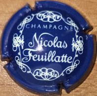 Capsule Champagne Nicolas FEUILLATTE Série 02 - CHAMPAGNE En Majuscule, Bleu & Blanc Nr 11a - Feuillate