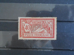 PORT-SAID YT 30 TYPE MERSON 40c. Rouge Et Bleu* - Unused Stamps