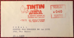 France, Thème CINEMA - Flamme (Ema 038) Tintin Et Le Temple Du Soleil 1.6.1970 - Morceau D'enveloppe - (C1026) - Kino