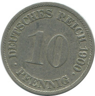10 PFENNIG 1900 G DEUTSCHLAND Münze GERMANY #AE526.D.A - 10 Pfennig