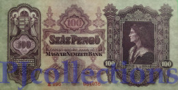 HUNGARY 100 PENGO 1930 PICK 98 AU+ - Hongrie