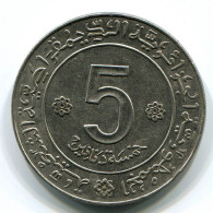 5 DINARS 1972 ALGÉRIE ALGERIA Pièce #AP514.F.A - Argelia