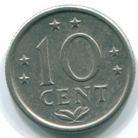 10 CENTS 1971 NIEDERLÄNDISCHE ANTILLEN Nickel Koloniale Münze #S13396.D.A - Nederlandse Antillen