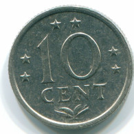 10 CENTS 1971 NIEDERLÄNDISCHE ANTILLEN Nickel Koloniale Münze #S13392.D.A - Nederlandse Antillen