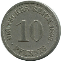 10 PFENNIG 1893 A ALEMANIA Moneda GERMANY #DB258.E.A - 10 Pfennig