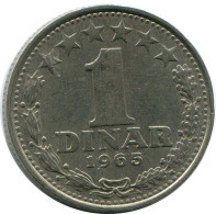 1 DINAR 1965 JUGOSLAWIEN YUGOSLAVIA Münze #AZ584.D.A - Joegoslavië