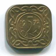 5 CENTS 1972 SURINAME Netherlands Nickel-Brass Colonial Coin #S13010.U.A - Surinam 1975 - ...