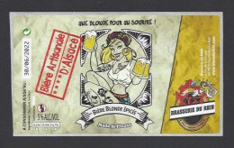 Etiquette De Bière Blonde Epicée  -   Brasserie  Du Rhin  à  Morschwiller Le Bas  (68) - Bière