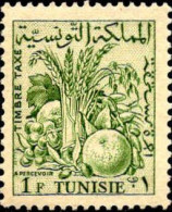 Tunisie (Rep) Taxe N** Yv:66/70 Fruits - Tunisie (1956-...)