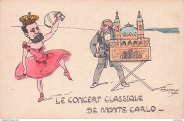 LE CONCERT CLASSIQUE DE MONTE CARLO  ILLUSTRATEUR SCHMOLL - Monte-Carlo