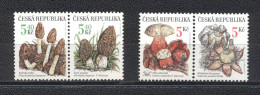 Republique Tchèque 2000- Nature Conservation Mushrooms Set (4v) - Unused Stamps