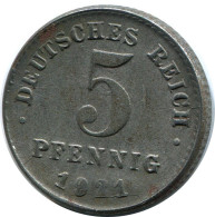 5 PFENNIG 1921 D GERMANY Coin #DB866.U.A - 5 Renten- & 5 Reichspfennig