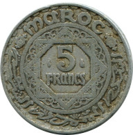 5 FRANCS 1951 MARRUECOS MOROCCO Islámico Moneda #AH650.3.E.A - Morocco