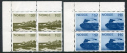 NORWAY 1974 Tourism Blocks Of 4 MNH / **.  Michel 679-80 - Unused Stamps
