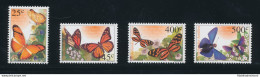 2002 Antille Olandesi - Farfalle - Catalogo Yvert N. 1294-97 - 4 Valori - MNH** - Vlinders