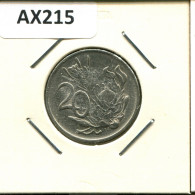 20 CENTS 1982 SUDAFRICA SOUTH AFRICA Moneda #AX215.E.A - Südafrika