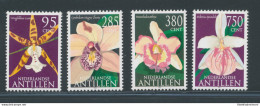 2002 Antille Olandesi - Fiori Orchidee - Catalogo Yvert N. 1309-12 - 4 Valori - MNH** - Altri & Non Classificati