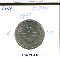 5 SCHILLING 1988 AUSTRIA Moneda #AW248.E.A - Oesterreich