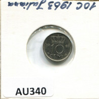 10 CENT 1963 NETHERLANDS Coin #AU340.U.A - 1948-1980 : Juliana