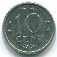 10 CENTS 1971 ANTILLES NÉERLANDAISES Nickel Colonial Pièce #S13410.F.A - Niederländische Antillen