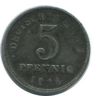 5 PFENNIG 1916 DEUTSCHLAND Münze GERMANY #AE304.D.A - 5 Pfennig