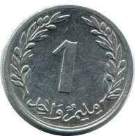 1 MILLIEME 1960 TUNISIE TUNISIA Pièce #AR234.F.A - Túnez