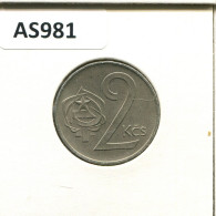 2 KORUN 1985 TSCHECHOSLOWAKEI CZECHOSLOWAKEI SLOVAKIA Münze #AS981.D.A - Checoslovaquia
