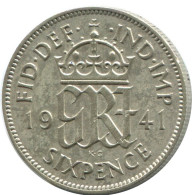 SIXPENCE 1941 UK GBAN BRETAÑA GREAT BRITAIN PLATA Moneda #AG947.1.E.A - H. 6 Pence