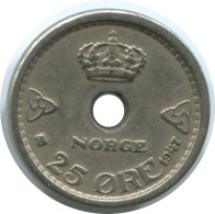 25 ORE 1947NORUEGA NORWAY Moneda #AE760.16.E.A - Noruega