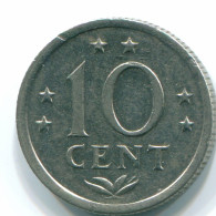 10 CENTS 1971 NIEDERLÄNDISCHE ANTILLEN Nickel Koloniale Münze #S13477.D.A - Antille Olandesi