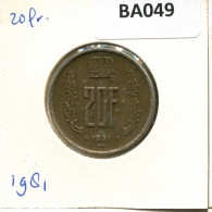 20 FRANCS 1981 LUXEMBURG LUXEMBOURG Münze #BA049.D.A - Lussemburgo