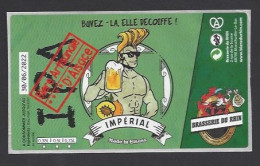 Etiquette De Bière Impérial -   Brasserie  Du Rhin  à  Morschwiller Le Bas  (68) - Beer