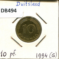 10 PFENNIG 1994 G BRD ALLEMAGNE Pièce GERMANY #DB494.F.A - 10 Pfennig