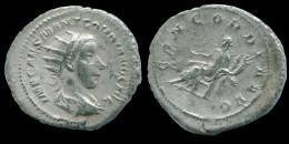 GORDIAN III AR ANTONINIANUS ROME Mint AD 239-240 CONCORDIA AVG #ANC13164.35.U.A - La Crisi Militare (235 / 284)