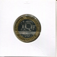 10 FRANCS 1989 FRANKREICH FRANCE BIMETALLIC Französisch Münze #AK847.D.A - 10 Francs