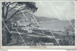 Ba84 Cartolina Spotorno Dalla Pineta Savona Liguria 1924 - Savona