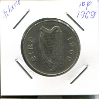 10 PENCE 1969 IRELAND Coin #AN675.U.A - Irlande