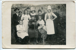 Photo Carte Ancienne * Groupe Troupe De Théâtre ? Habits De Spectacle Représentation ... - Photographs