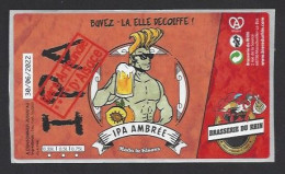 Etiquette De Bière IPA Ambrée -   Brasserie  Du Rhin  à  Morschwiller Le Bas  (68) - Cerveza