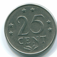 25 CENTS 1970 ANTILLAS NEERLANDESAS Nickel Colonial Moneda #S11420.E.A - Antillas Neerlandesas