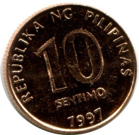 10 CENTIMO 1997 PHILIPPINES UNC Coin #M10059.U.A - Filippine