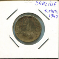 1 CRUZEIRO 1947 BBASIL BRAZIL Moneda #AR307.E.A - Brasile