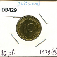 10 PFENNIG 1979 G WEST & UNIFIED GERMANY Coin #DB429.U.A - 10 Pfennig