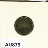 50 CENTIMES 1922 FRANCIA FRANCE Moneda #AU879.E.A - 50 Centimes