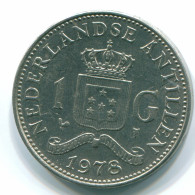 1 GULDEN 1978 ANTILLAS NEERLANDESAS Nickel Colonial Moneda #S12027.E.A - Antille Olandesi